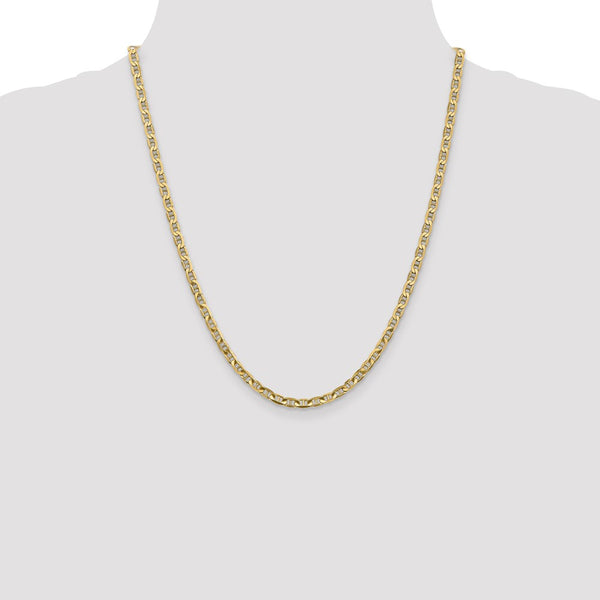 14k 3.75mm Concave Anchor Chain