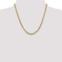 14k 4.5mm Concave Anchor Chain