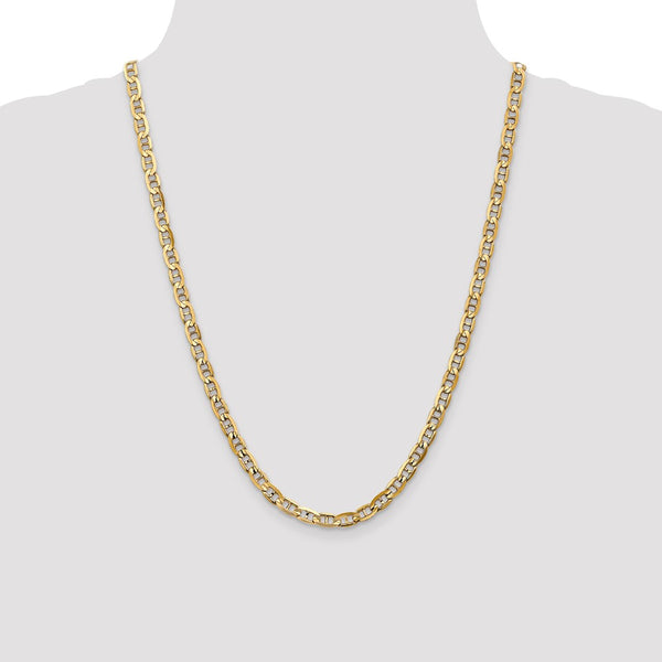 14k 5.25mm Concave Anchor Chain