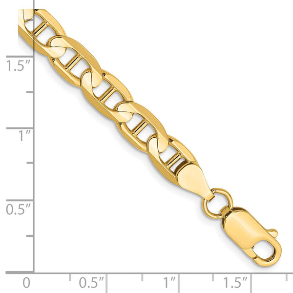 14k 6.25mm Concave Anchor Chain