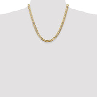 14k 7mm Concave Anchor Chain