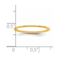 14KY 1mm Standard Comfort Fit Band Size 7.5
