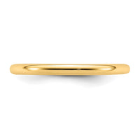 14KY 2mm Standard Comfort Fit Band Size 4
