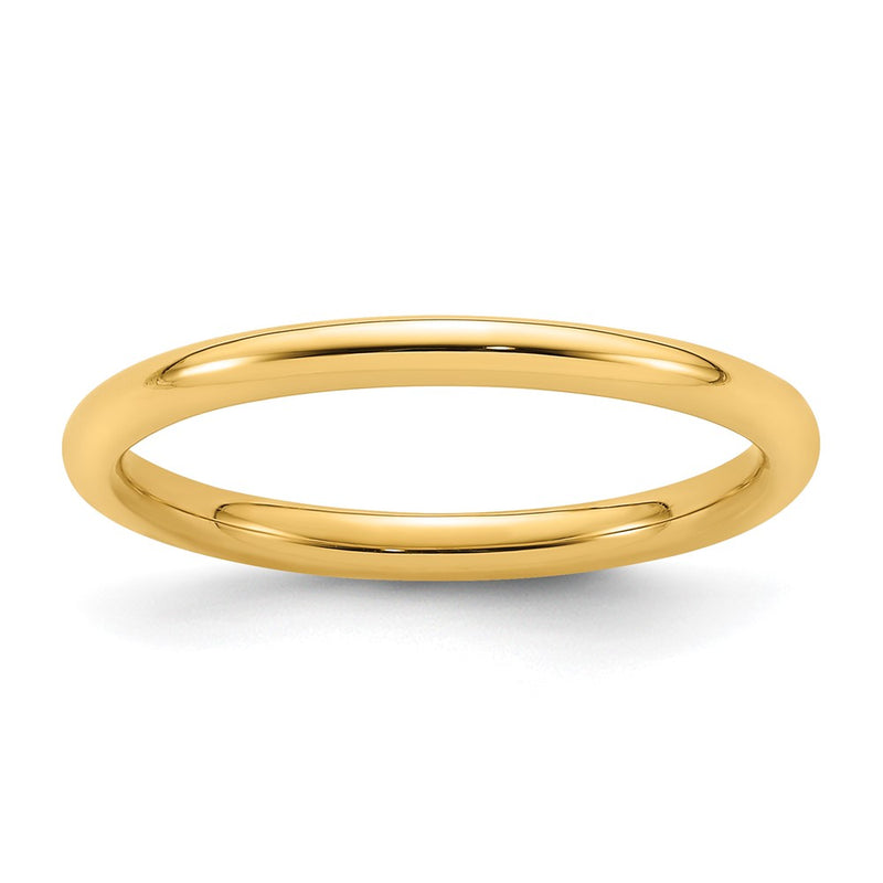 14KY 2mm Standard Comfort Fit Band Size 4
