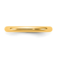 14KY 2.5mm Standard Comfort Fit Band Size 8.5