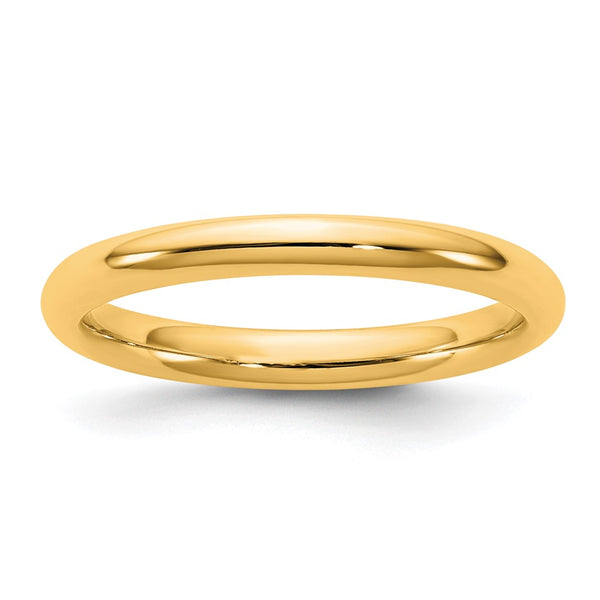14KY 2.5mm Standard Comfort Fit Band Size 8.5
