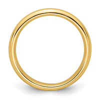 14KY 3mm Standard Comfort Fit Wedding Band Size 10
