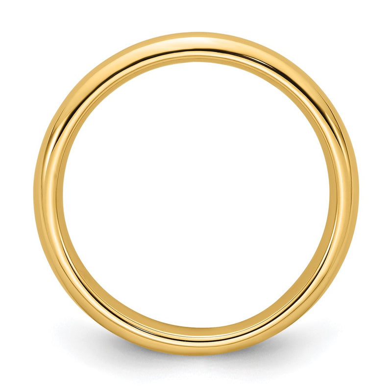 14KY 3mm Standard Comfort Fit Wedding Band Size 10