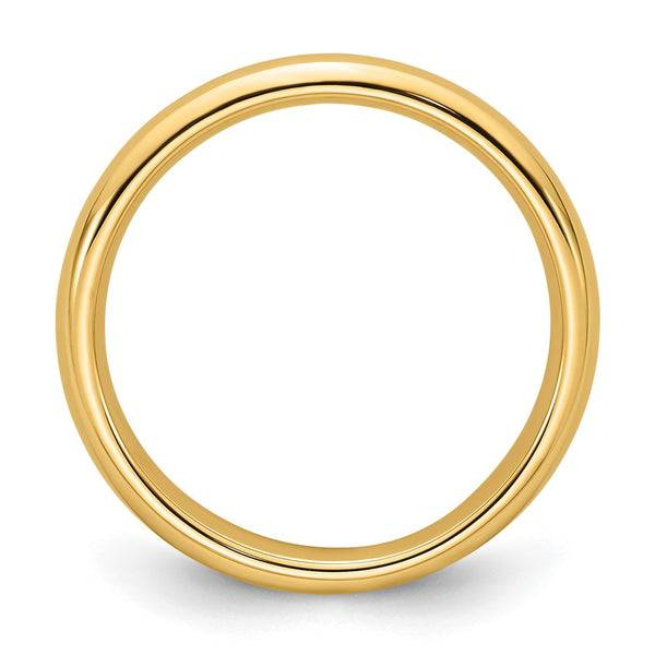 14KY 3mm Standard Comfort Fit Wedding Band Size 6