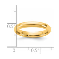 14KY 3.5mm Standard Comfort Fit Band Size 8.5