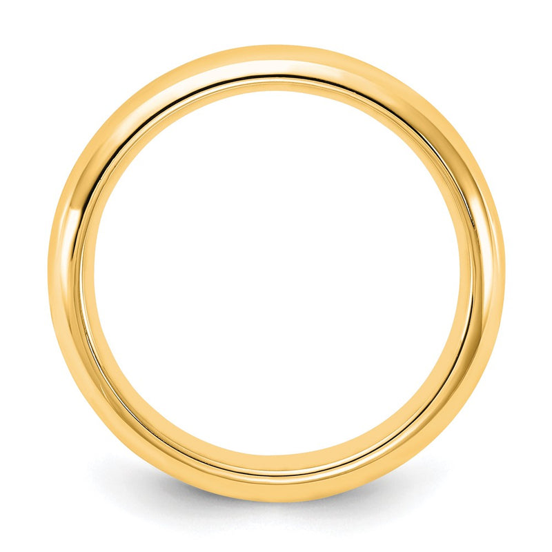 14KY 4mm Standard Comfort Fit Wedding Band Size 5