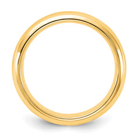 14KY 4mm Standard Comfort Fit Wedding Band Size 4