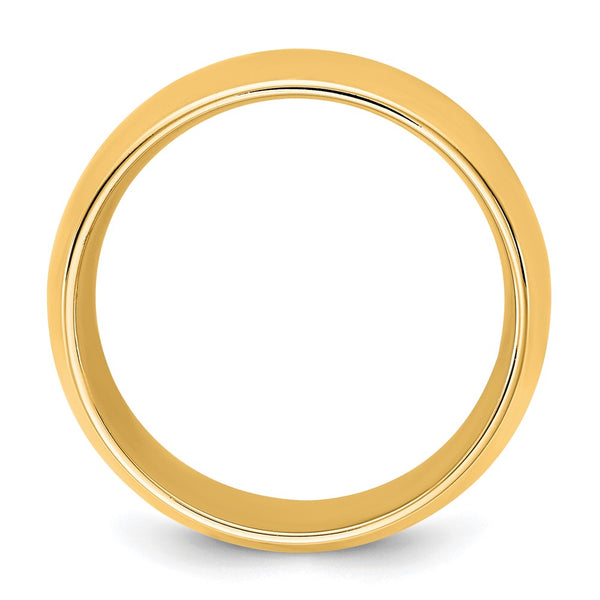 14KY 4.5mm Standard Comfort Fit Band Size 7.5