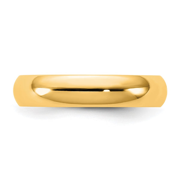 14KY 4.5mm Standard Comfort Fit Band Size 8