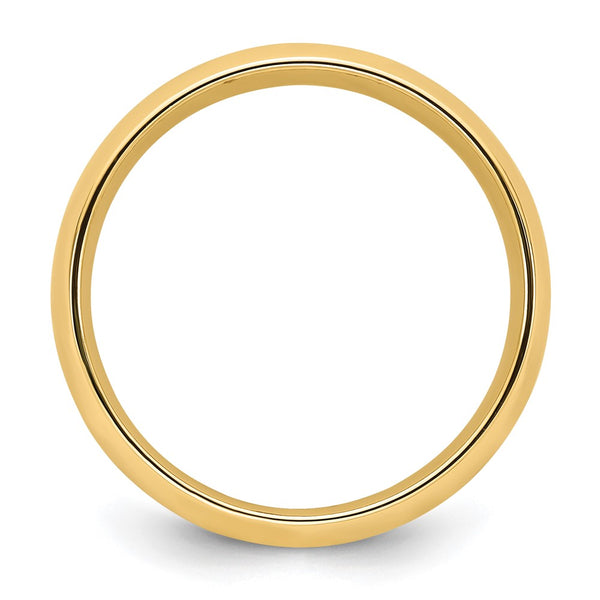 14KY 5mm Standard Comfort Fit Wedding Band Size 7