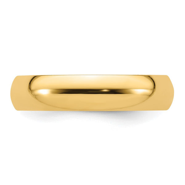 14KY 5mm Standard Comfort Fit Wedding Band Size 9
