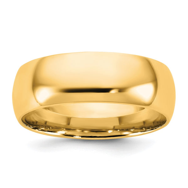 14KY 6.5mm Standard Comfort Fit Band Size 4
