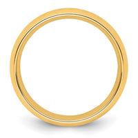14KY 8mm Standard Comfort Fit Wedding Band Size 5
