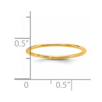 14KY 1mm LTW Comfort Fit Band Size 7