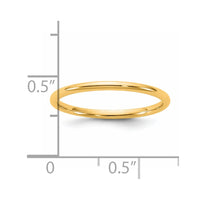 14KY 1.5mm LTW Comfort Fit Band Size 8.5