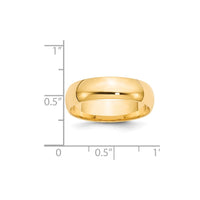 14KY 6mm LTW Comfort Fit Band Size 10.5