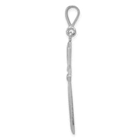 14k White Gold Passion Cross Pendant