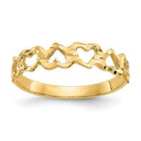 14k Heart Ring