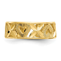 14k Diamond-cut 