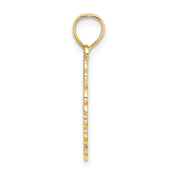 14K MOM in Heart Charm