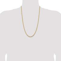 14k 3.5mm Solid Miami Cuban Chain