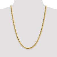 14k 4.25mm Solid Miami Cuban Chain