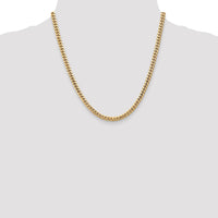 14k 4.3mm Solid Miami Cuban Chain