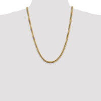 14k 5mm Solid Miami Cuban Chain