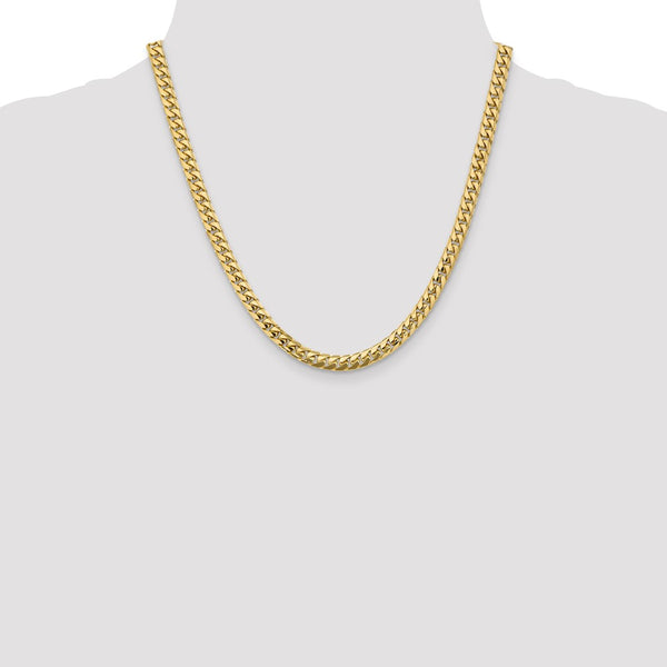 14k 5.5mm Solid Miami Cuban Chain