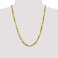 14k 5.5mm Solid Miami Cuban Chain