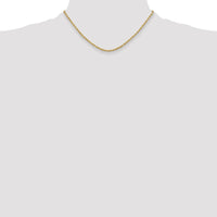 14k 3mm Semi-solid D/C Rope Chain