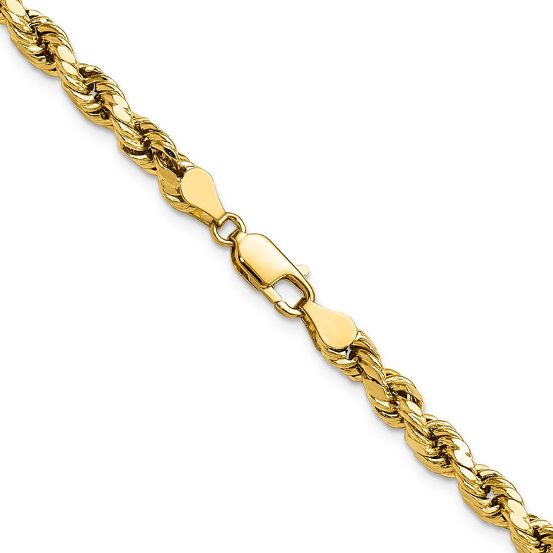 14k 4.9mm Semi-solid D/C Rope Chain