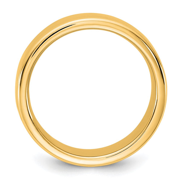 14KY 7mm European Comfort Fit Band Size 4