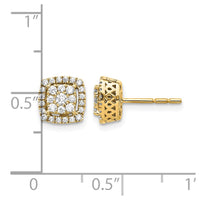 14k Diamond Post Earrings