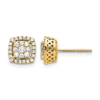 14k Diamond Post Earrings