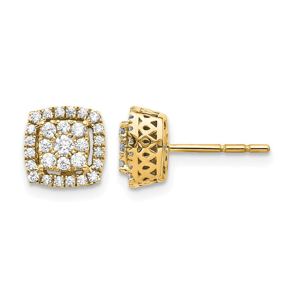14k Diamond Post Earrings