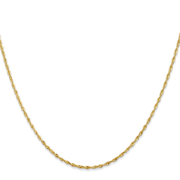 14k 1.5mm Ultra D/C Rope Chain