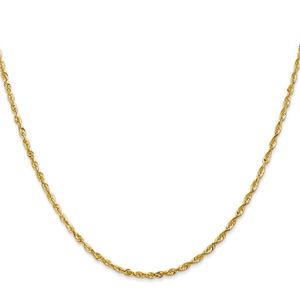 14k 2.0mm Ultra D/C Rope Chain
