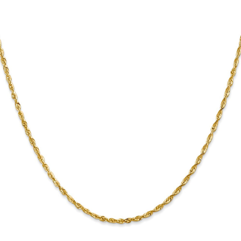 14k 2.0mm Ultra D/C Rope Chain