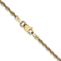 14k 2.0mm Ultra D/C Rope Chain