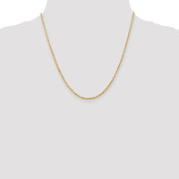 14k 2.0mm Ultra D/C Rope Chain
