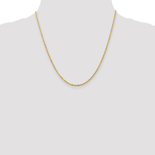 14k 2.0mm Ultra D/C Rope Chain