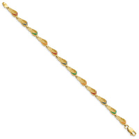 14k Multi-Color Enamel Flip Flop Bracelet
