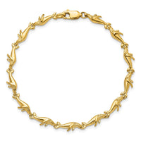 14k Whale Bracelet
