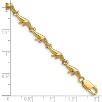 14k Whale Bracelet